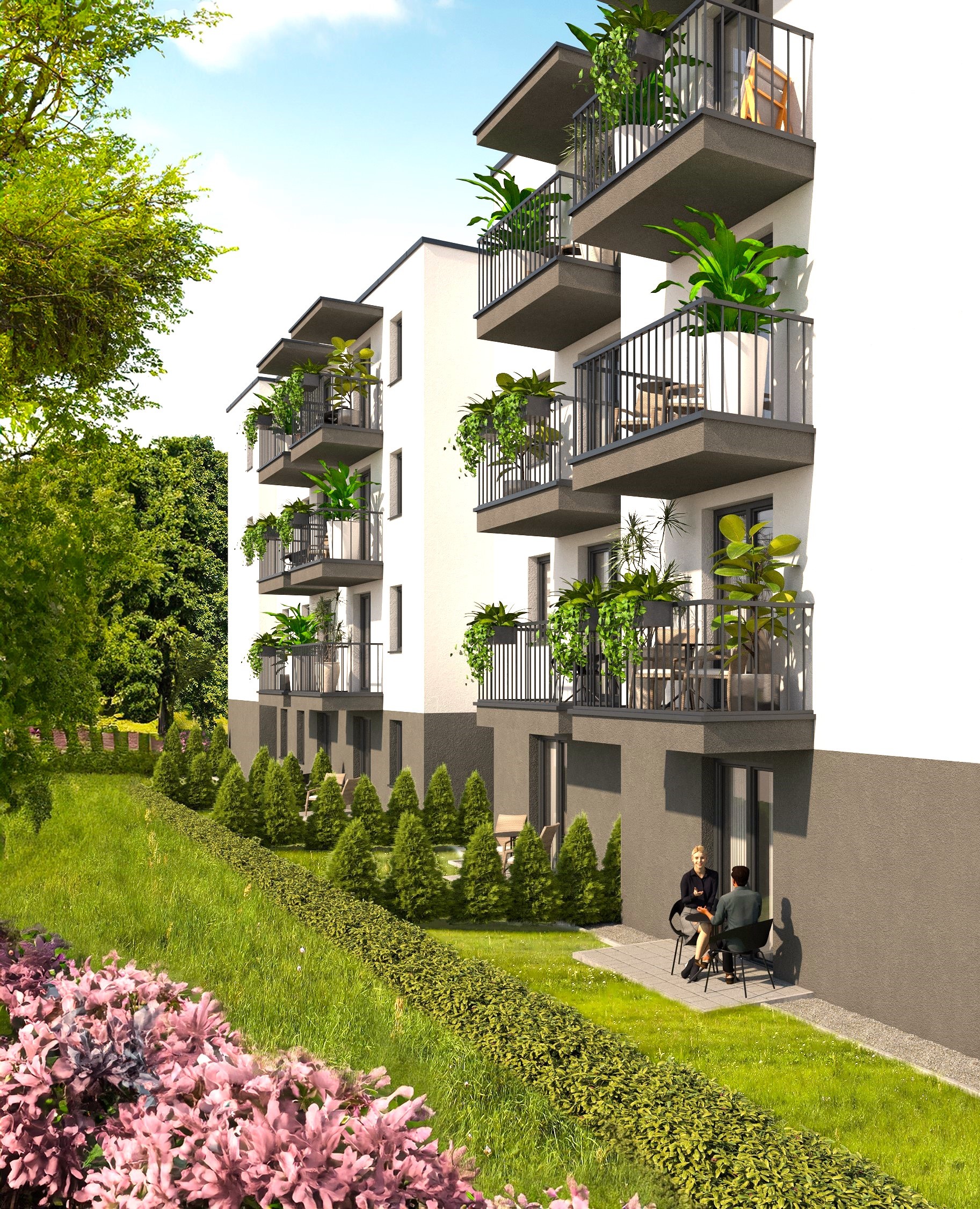 Szwajcarska Dolina Czechowice nowe mieszkania z ogródkiem